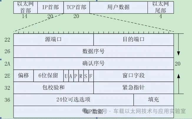 Analysis of TCP/IP/ARP/ICMP Headers