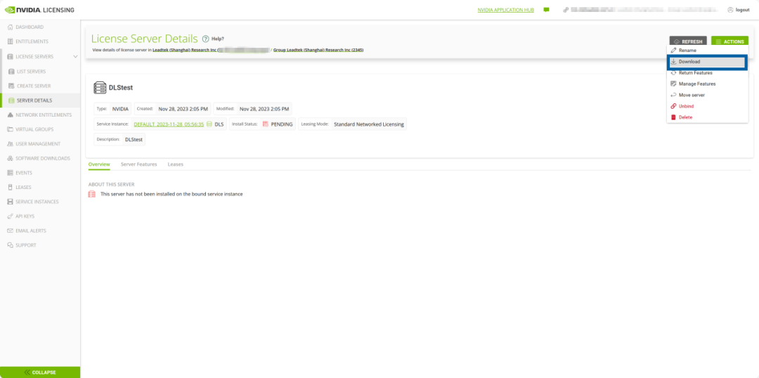 NVIDIA vGPU DLS License Server Setup Guide