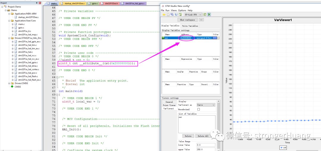 How to Store Variables at Specific Memory Addresses (Based on Keil MDK-ARM)
