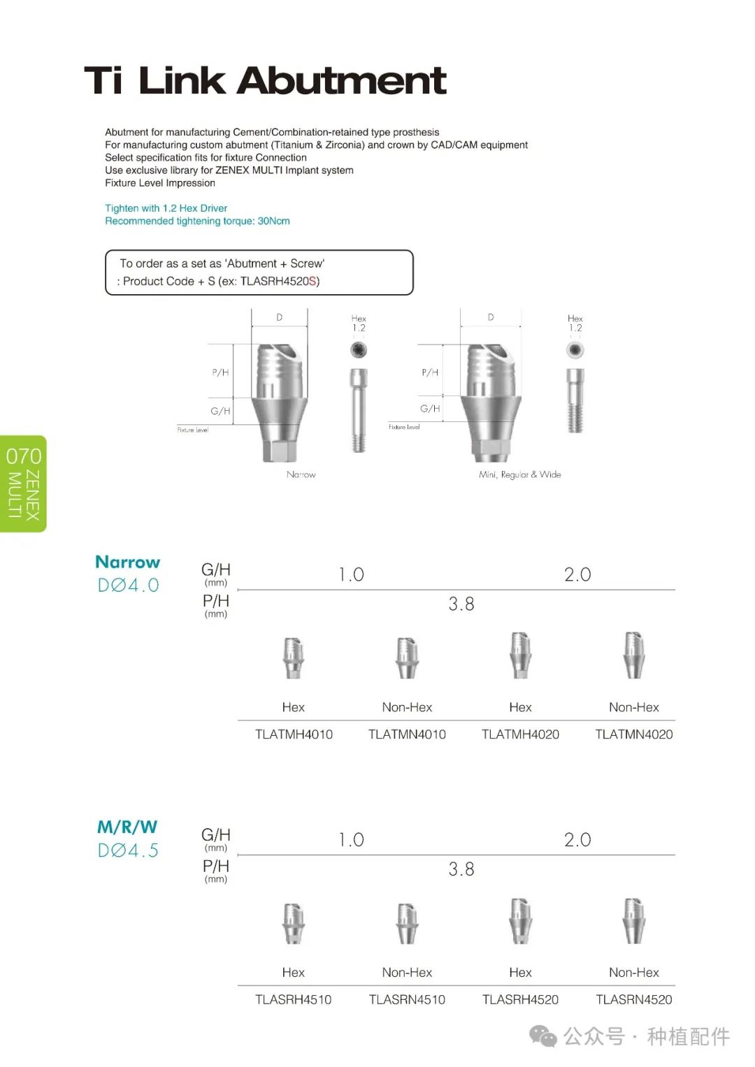 IZEN Zenex Multi I-system Implant Manual