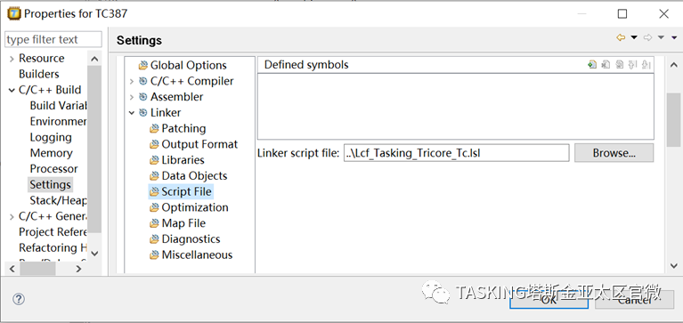 How to Create a Project Using TASKING VX-toolset