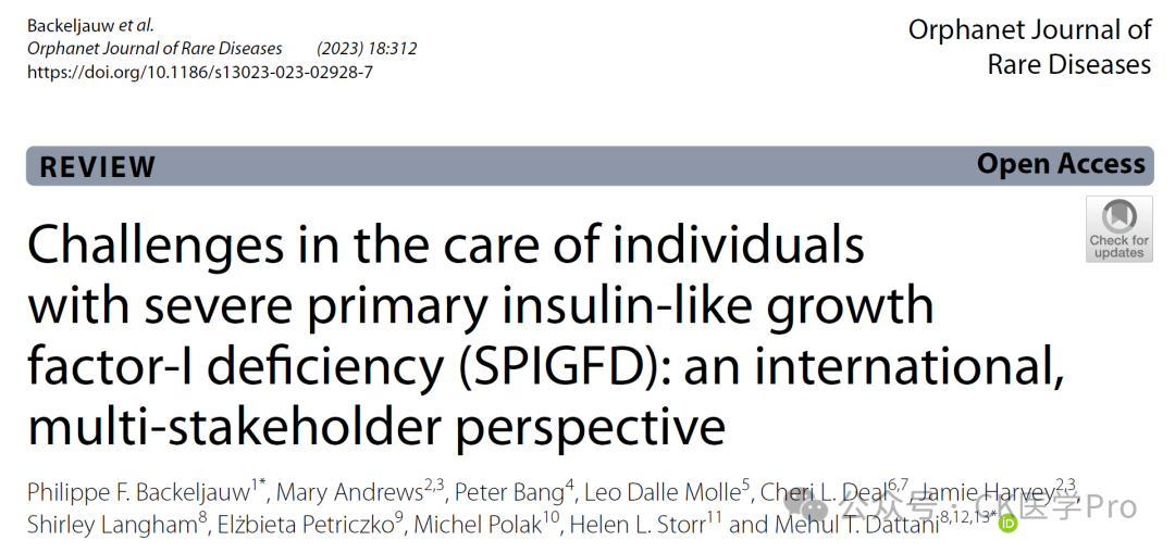 Challenges in Treating Severe Primary IGF1 Deficiency: An International Perspective