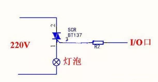 Microcontroller Control of 220V AC Power Circuit Diagram