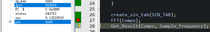 Fast Fourier Transform Algorithm for 51 Microcontrollers