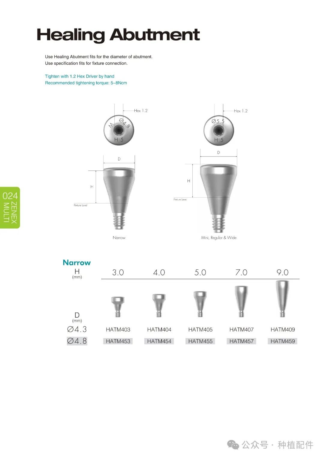 IZEN Zenex Multi I-system Implant Manual