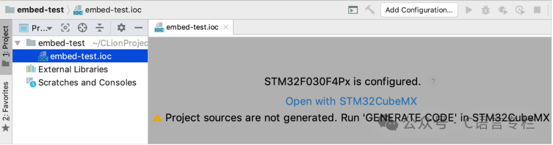 CLion Tutorial - STM32CubeMX Project