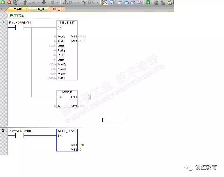 Siemens 200smart Modbus RTU Communication Example