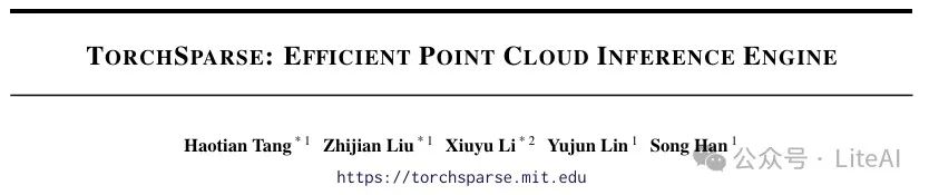 Efficient Point Cloud Inference with TorchSparse