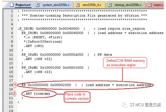 Introduction to Executing Programs from CCM RAM in ARM-MDK Environment