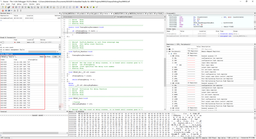 Using Ozone to Debug MM32 MCU