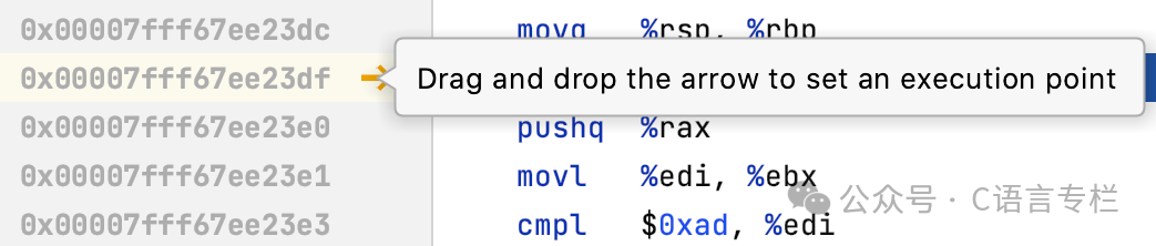 CLion Tutorial - Disassembly View
