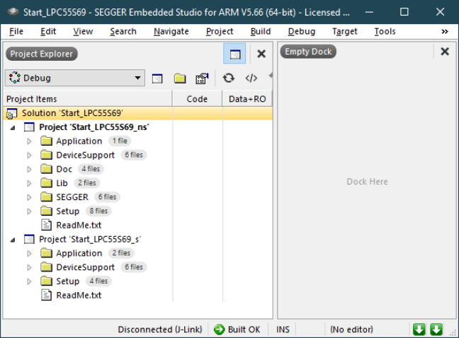 Using embOS on ARMv8-M