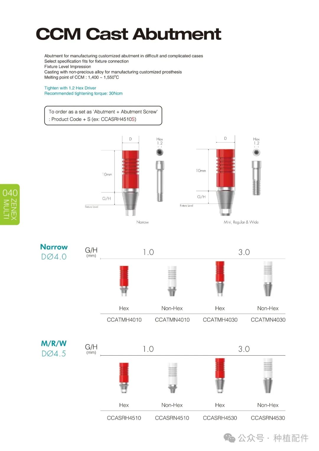 IZEN Zenex Multi I-system Implant Manual