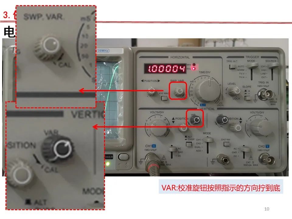 Oscilloscope Adjustment and Usage - PPT and Operation Video