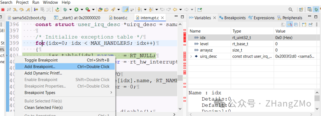 Adding Register Viewing Functionality in Eclipse for Cortex-A5 MPU Debugging