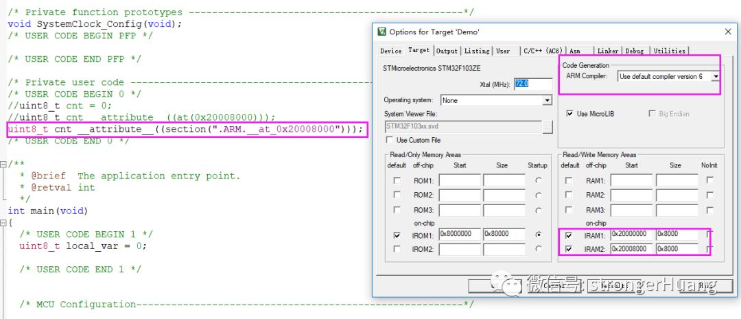 How to Store Variables at Specific Memory Addresses (Based on Keil MDK-ARM)