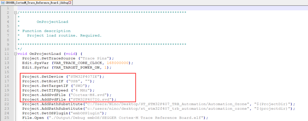 How to Set Up SEGGER Ozone Debugger for Automated Debugging
