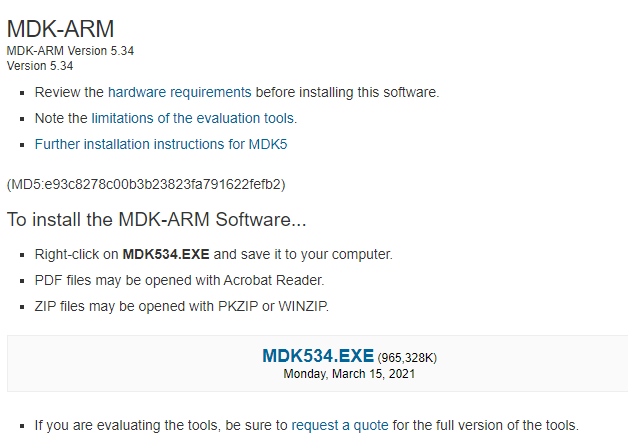 Downloading and Installing KEIL MDK-ARM