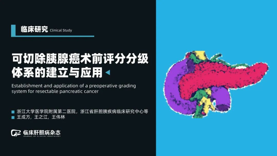 Establishment and Application of Preoperative Scoring System for Resectable Pancreatic Cancer