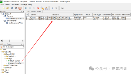Configuring OPC UA Server Communication for Weicon Touch Screen