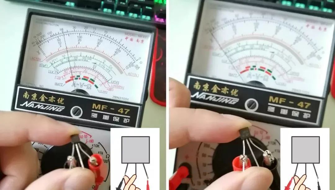 Measuring Transistors with Digital and Analog Multimeters