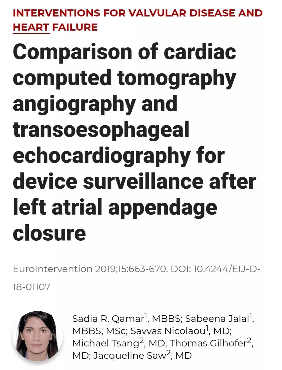 Cardiac CTA as a Replacement for Esophageal Echocardiography After LAAC