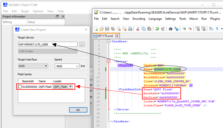 How to Set Address Range for Custom JLink Download Algorithm?