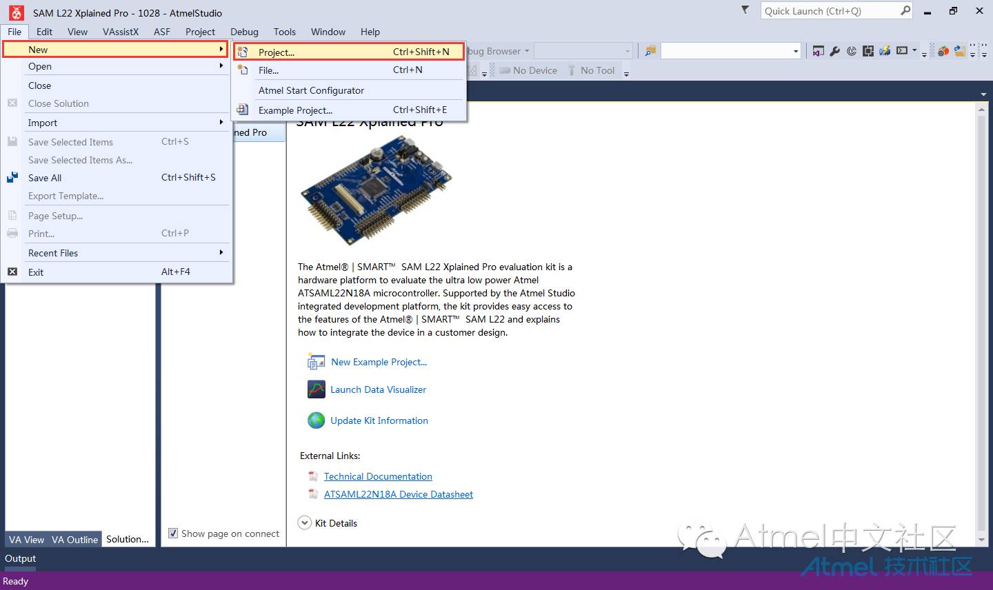 Getting Started with Atmel Studio 7.0