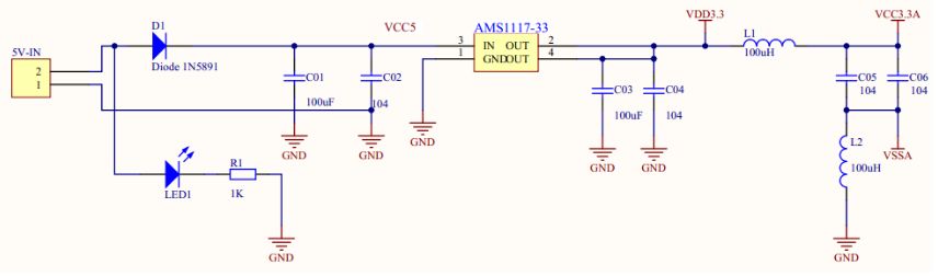 Typical Circuit Diagram and Analysis of 3.3V Voltage Regulator