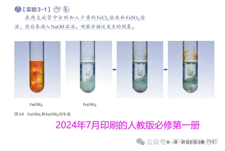 Why Does Ferrous Hydroxide Change Color from White to Gray-Green?