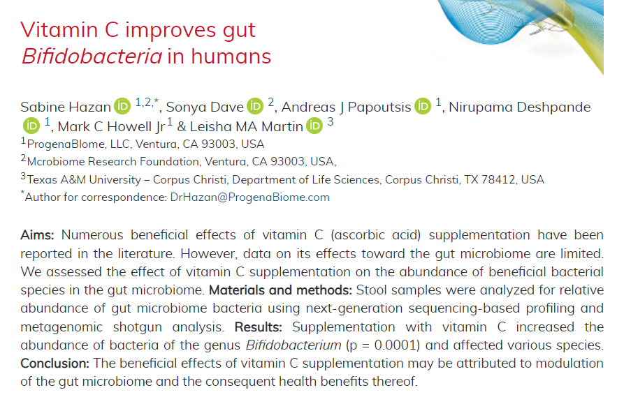 How Does Vitamin C Supplementation Affect Your Gut Microbiome?