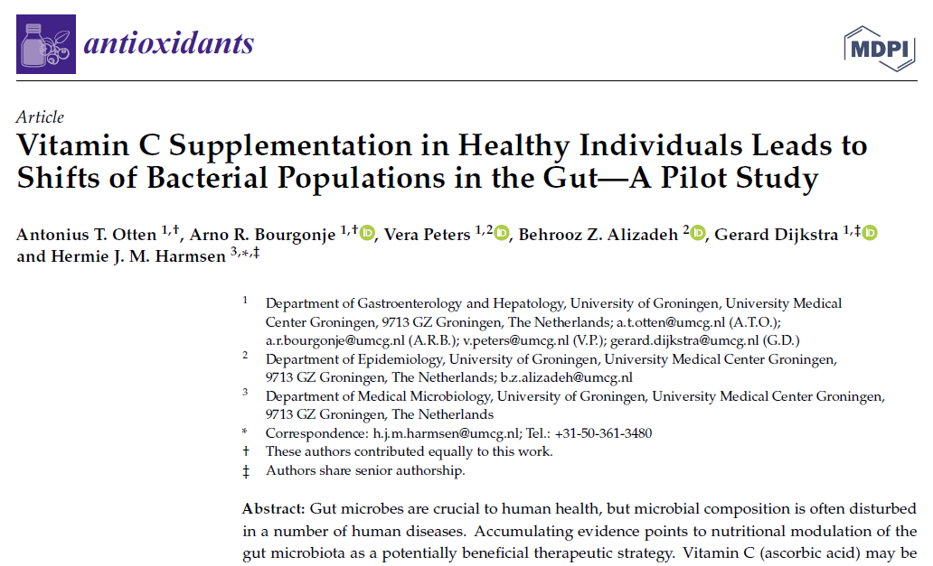 How Does Vitamin C Supplementation Affect Your Gut Microbiome?