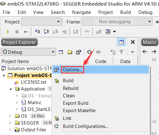 How to Debug with ST-Link in Embedded Studio for ARM