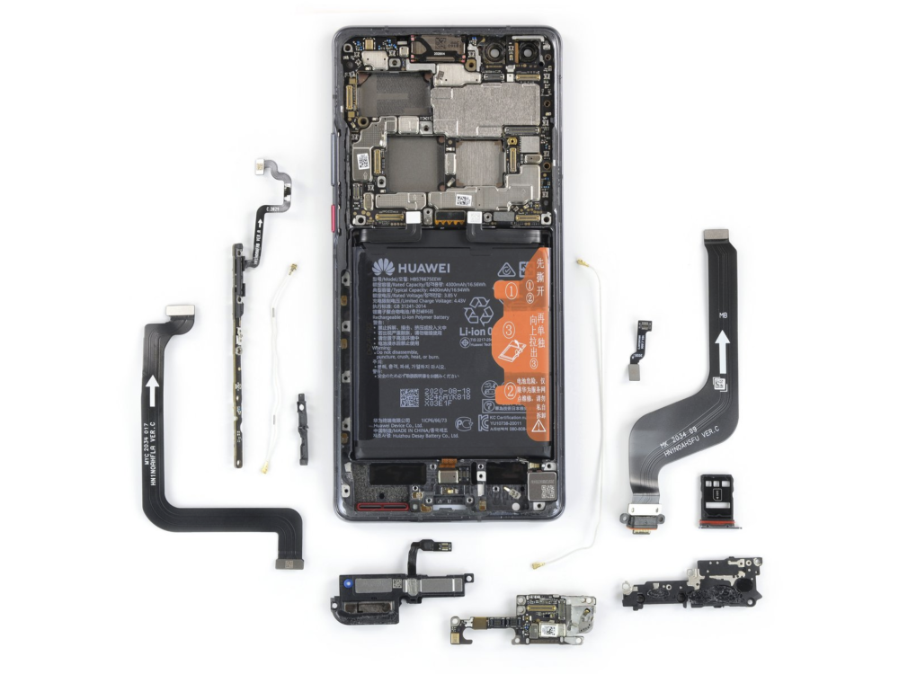 iFixit Disassembles Huawei Mate 40 Pro: Repair Difficulty Is Very High