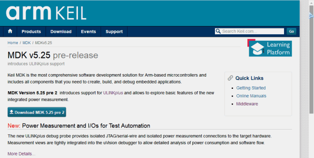 Useful Features of MDK v5.25