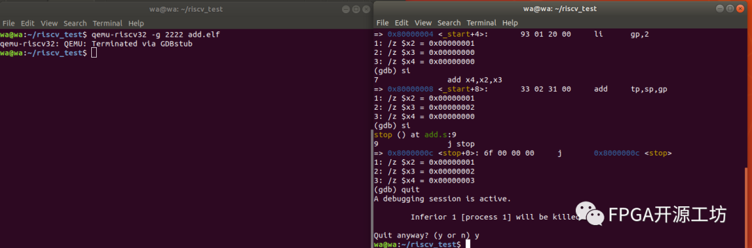 Debugging RISCV Programs with QEMU and GDB