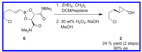Multikilogram-Scale Synthesis of a Chiral Cyclopropanol