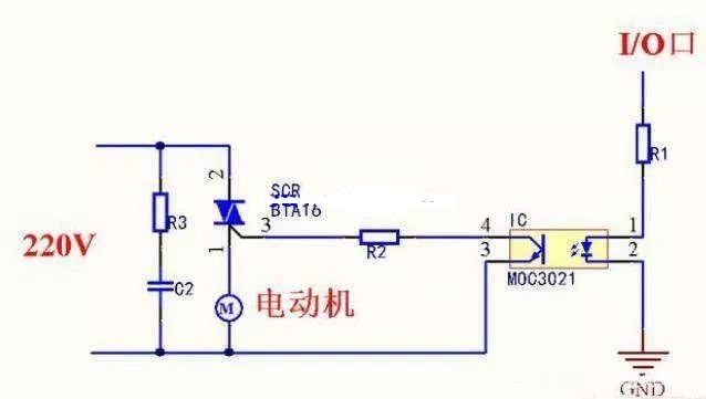 Microcontroller Control of 220V AC Power Circuit Diagram