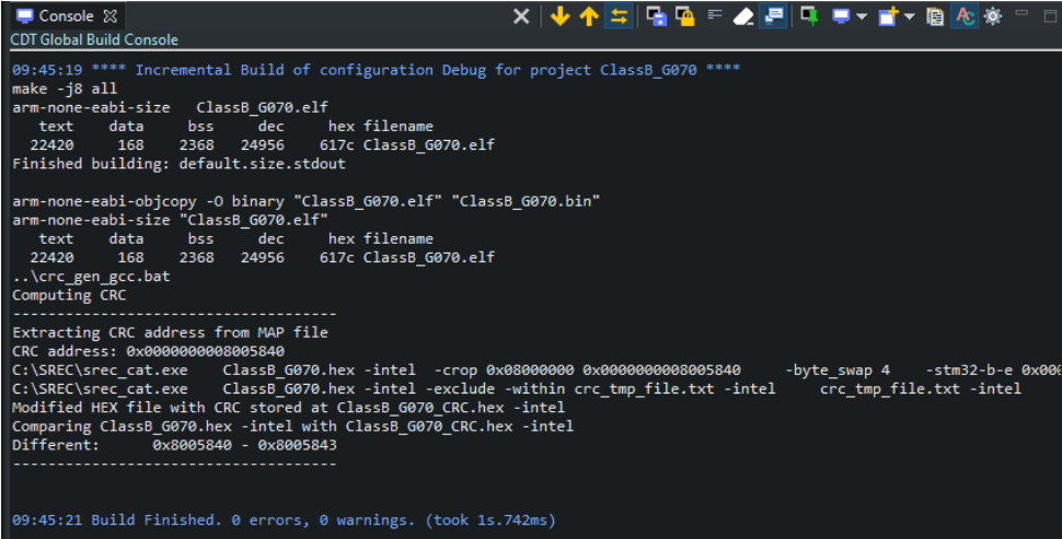 Application Notes | Creating ClassB Project Based on STM32CubeIDE