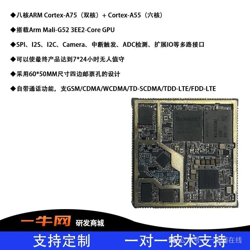 Unisoc T618 Octa-Core (Android 10.0) 4G Core Board/Custom Solutions