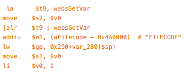 Exploiting MIPS Stack Overflow Vulnerability