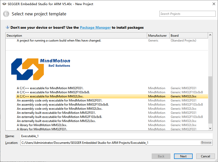 Getting Started with Embedded Studio for MM32F013x