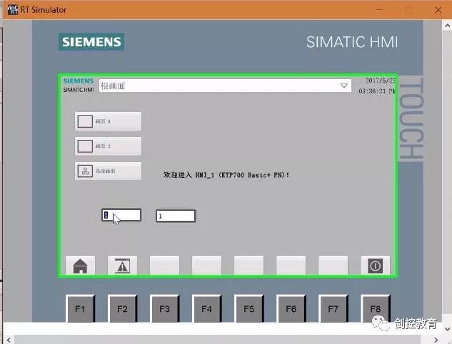 Connecting Touch Screen Simulator to 1200PLCSIM
