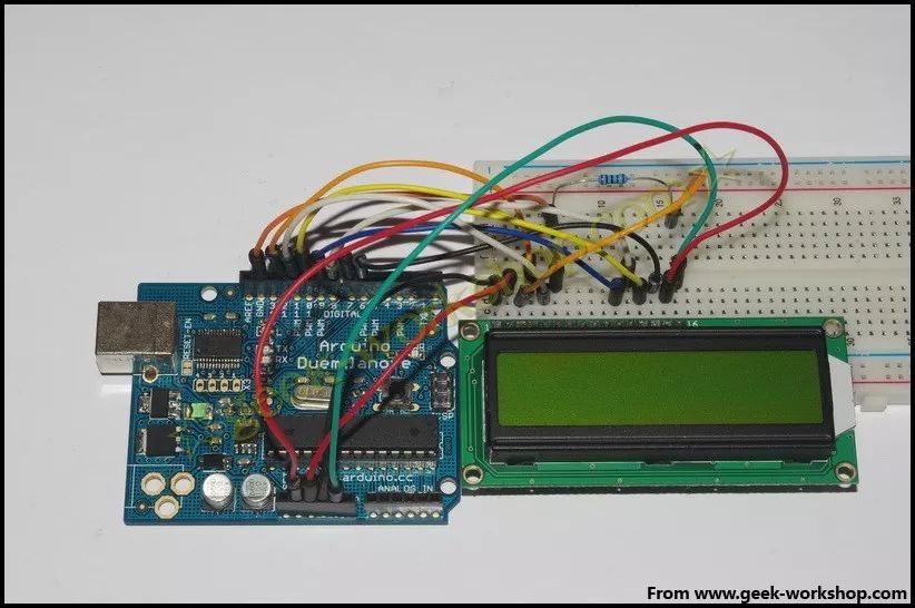 Light Up the 1602 LCD Experiment