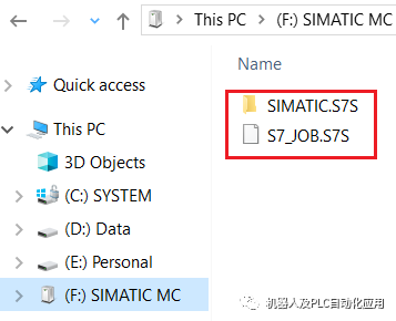 SIMATIC Storage Card Functionality