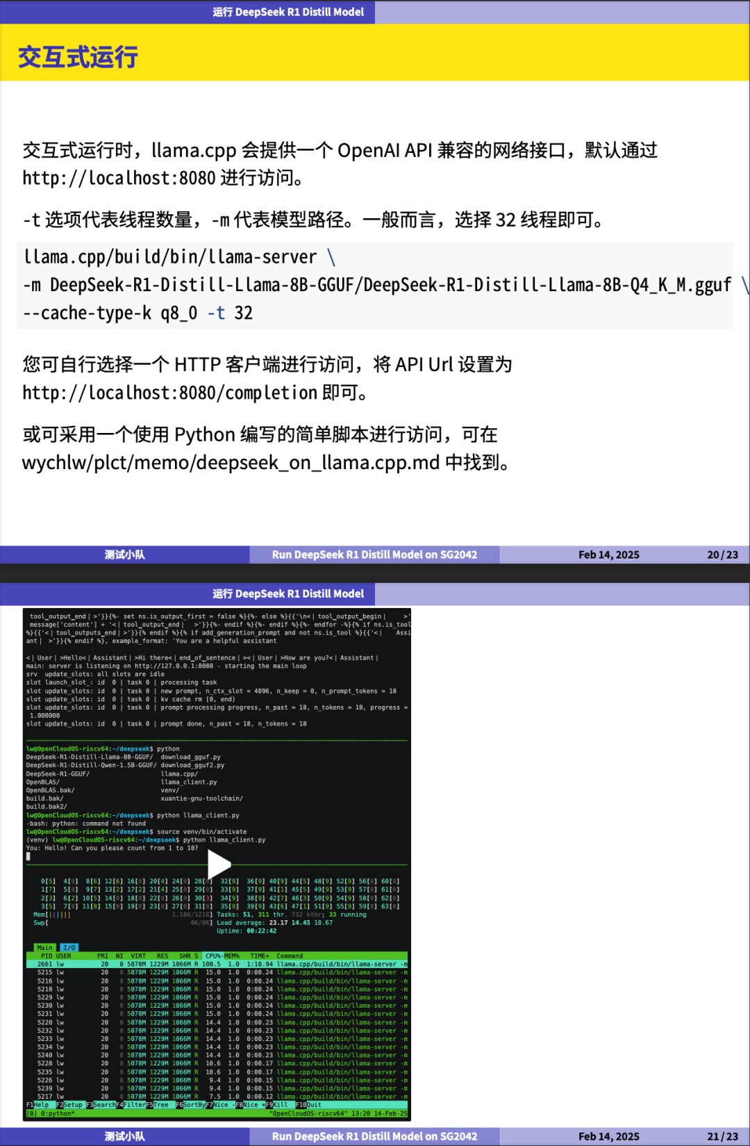 Running DeepSeek on RISC-V with XTheadVector Extension Enabled