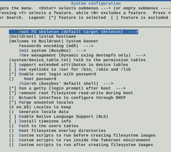 Cross Compilation Techniques for Embedded Systems Based on Buildroot