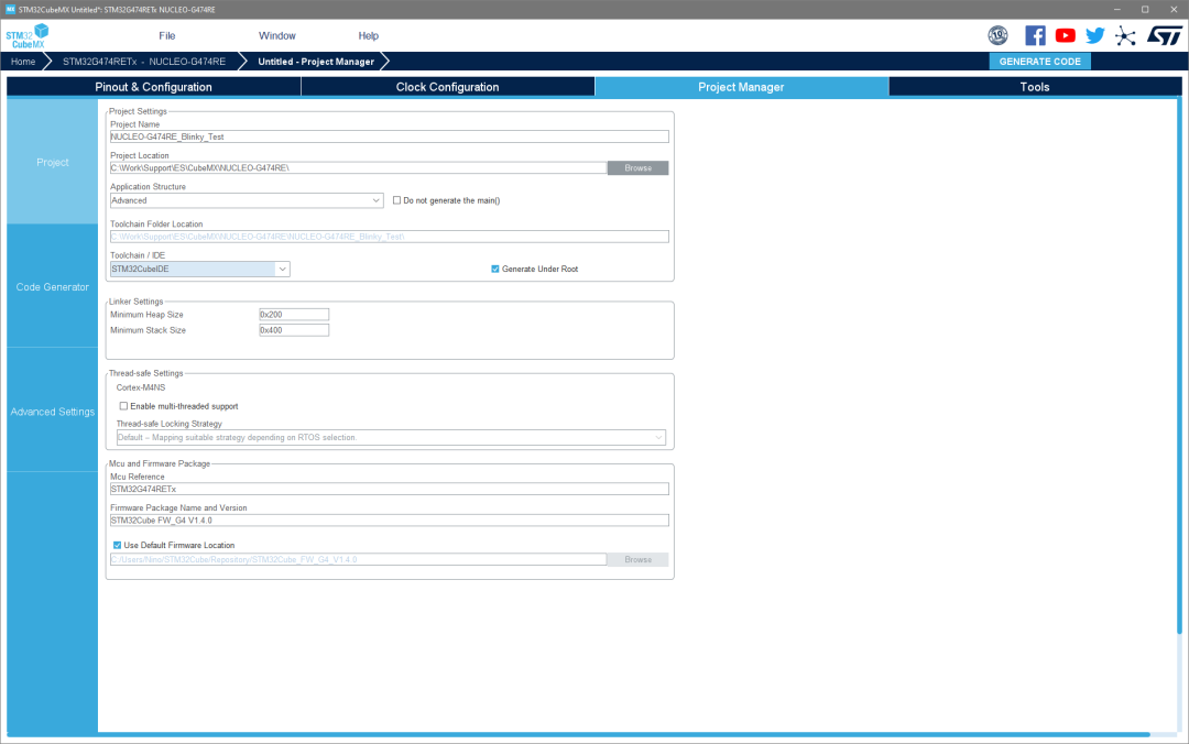 How to Import STM32CubeMX Projects into SES?
