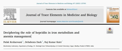 Deciphering Hepcidin's Role in Iron Metabolism and Anemia Management